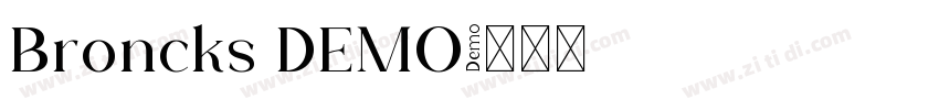 Broncks DEMO字体转换